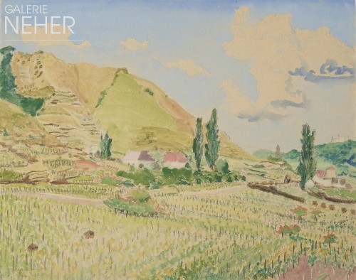 Erich Heckel, Wachau, Landschaft, (1940)