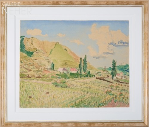 Erich Heckel, Wachau, landscape, (1940)