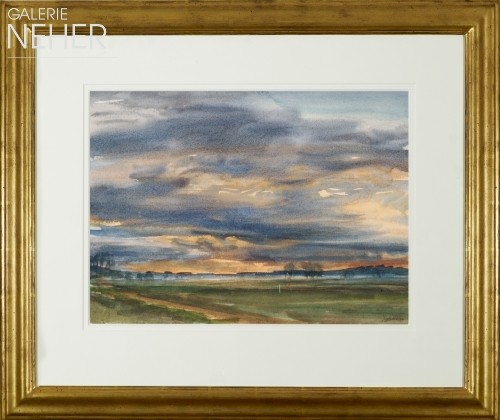 Christian Modersohn, Evening Sky Over the Moor, (1987)