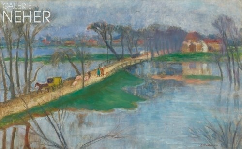 Otto Modersohn, Überschwemmung (Atelierblick) (The Flood (View from the Studio)), (ca. 1926)