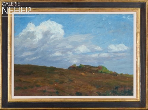Fritz Overbeck, Große Wolke über dem Heidehügel, (1908)