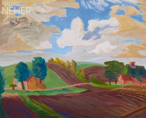 Erich Heckel, Landscape in Schleswig, (1948)