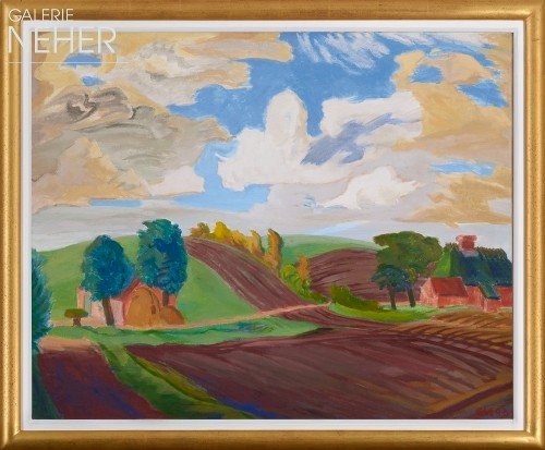 Erich Heckel, Landscape in Schleswig, (1948)