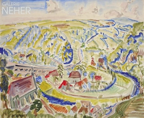 Erich Heckel, In the Tauber Valley, (1927)