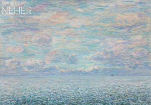 Walter Bertelsmann, Lower Weser with Clouds, (1920er Jahre)