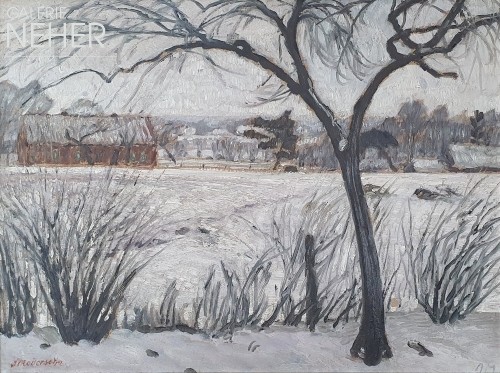 Otto Modersohn, Wintertag in Worpswede, (1915/16)